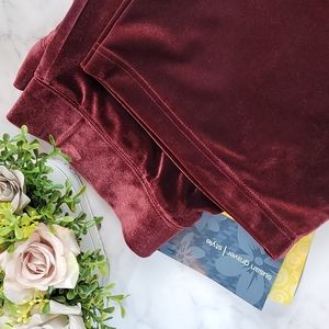 NWT SUSAN GRAVER VALOR BURGUNDY LOUNGE PANTS